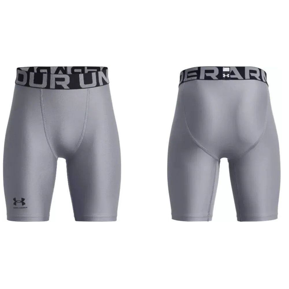 Under Armour YOUTH HeatGear Armour Shorts Steel/Black Large